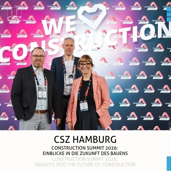 CSZ Hamburg at the Construction Summit 2026: Insights into the future of construction CSZ Hamburg at the Construction Summit 2026: Insights into the future of construction
